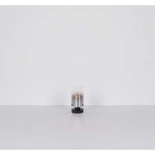 Závěsné svítidlo, kov černý, sklo kouřové, průhledné, kabel PVC černý, možnost zkrácení výšky, DxŠxV:725x125x1500mm, bez žárovek 3xE27, max. 40W 230V