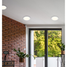 Podhledové svítidlo, bílý plast, bílý PVC kabel, externí ovladač v balení, ø:224mm, V:25mm, výřez ø:210mm, délka přívodního kabelu 200mm, včetně LED 18W 230V, zdroj 1800lm, výstup 1500lm, 4000K