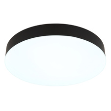 Stropní svítidlo, plast černý, plast bílý, posuvný přepínač, fixace barev, ø:300 mm, V:45 mm, včetně LED 24W 230V, zdroj 2700lm, výstup 2150lm, změna barvy světla 3000/4000/6500K