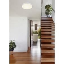 Stropní svítidlo, plast bílý, posuvný přepínač, fixace barev, ø:300 mm, V:45mm, včetně LED 24W 230V, zdroj 2700lm, výstup 2150lm, změna barvy světla 3000/4000/6500K