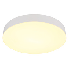 Stropní svítidlo, plast bílý, posuvný přepínač, fixace barev, ø:300 mm, V:45mm, včetně LED 24W 230V, zdroj 2700lm, výstup 2150lm, změna barvy světla 3000/4000/6500K
