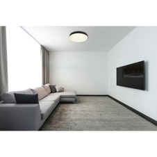 Stropní svítidlo, plast černý, plast bílý, posuvný přepínač, fixace barev, ø:400 mm, V:45mm, včetně LED 36W 230V, zdroj 4700lm, výstup 3400lm, změna barvy světla 3000/4000/6500K