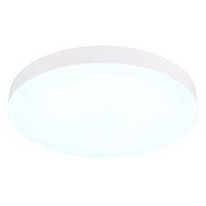 Stropní svítidlo, plast bílý, posuvný přepínač, fixace barev, ø:400 mm, V:45mm, včetně LED 36W 230V, zdroj 4700lm, výstup 3400lm, změna barvy světla 3000/4000/6500K