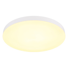Stropní svítidlo, plast bílý, posuvný přepínač, fixace barev, ø:500mm, V:45mm, včetně LED 50W 230V, zdroj 6000lm, výstup 4500lm, změna barvy světla 3000/4000/6500K