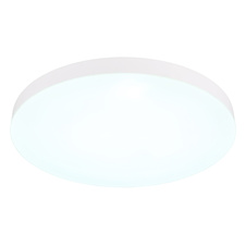 Stropní svítidlo, plast bílý, posuvný přepínač, fixace barev, ø:500mm, V:45mm, včetně LED 50W 230V, zdroj 6000lm, výstup 4500lm, změna barvy světla 3000/4000/6500K