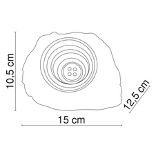 Solární svítidlo, plast šedý, plast průhledný, 3ks set, IP44, 1x Ni MH AA 600mAh 1,2V, DxŠxV:150x125x105mm včetně 2xLED 0,06W 3,2V, bílá, 2xLED 0,06W 3,2V, žlutá