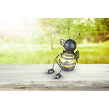 Solární svítidlo, černý, plast žlutý, IP44, 1xAAA 600mAh 1,2 V, DxŠxV:215x175x250mm, včetně 1xLED 0,06W 3V, žlutá