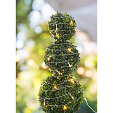 Solární světelný řetěz plast černý, plast průhledný, součástí balení baterie AA 300mAh 1,2V, IP44, kabel od. Solární panel pro 1. LED 3m, rozteč LED 15cm, DxŠxV: 10000x4x50mm, délka kabelu 3000mm, vč.50x LED 0,06W 3,2V, 3000K