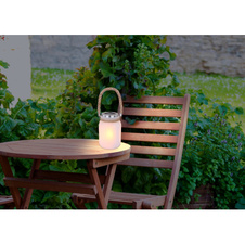 Solární svítidlo, plast, sklo satinované, blikající LED dioda, efekt hořícího ohně, IP44, včetně baterie 1xAA200mAh 1,2V, Ø105mm, V:160mm, včetně 30xLED 0,15W 3,2V, 3000K