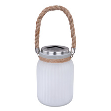 Solární svítidlo, plast, sklo satinované, blikající LED dioda, efekt hořícího ohně, IP44, včetně baterie 1xAA200mAh 1,2V, Ø105mm, V:160mm, včetně 30xLED 0,15W 3,2V, 3000K