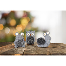 Solární svítidlo, plast šedý, slimák, IP44, vč. baterie 1xAA200mAh, DxŠxV: 195x105x200, vč. 2xLED 0,06W 3V