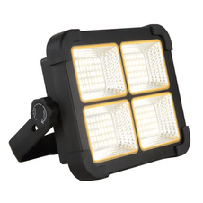 Solární svítidlo plast černý, sklo čiré, vypínač, stmívatelné, USB výstup, na zavěšení, postavení nebo s magnetem, nabíjení přes solární nebo USB kabel, vč. bat. CR18650 4000mAh 3,2V, IP44, DxŠxH:185x145x55mm, vč. LED 15W 3,2V, výstup 1000lm,4000K