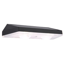 Solární svítidlo, plast černý, průhledný, satinovaný, vypínač, krokový přepínač, fixace barev, včetně baterií CR18650 500mAh 3.7V, IP44, ŠxV:140x37mm H:48mm, set 2ks, včetně LED 0.4W 3V, 20l barvy světla 3000-4000-6000K