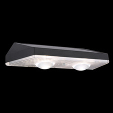 Solární svítidlo, plast černý, průhledný, satinovaný, vypínač, krokový přepínač, fixace barev, včetně baterií CR18650 500mAh 3.7V, IP44, ŠxV:140x37mm H:48mm, set 2ks, včetně LED 0.4W 3V, 20l barvy světla 3000-4000-6000K
