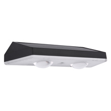 Solární svítidlo, plast černý, průhledný, satinovaný, vypínač, krokový přepínač, fixace barev, včetně baterií CR18650 500mAh 3.7V, IP44, ŠxV:140x37mm H:48mm, set 2ks, včetně LED 0.4W 3V, 20l barvy světla 3000-4000-6000K