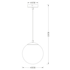 Závěsné svítidlo, kov zlatý, sklo průhledné zlaté, Ø20cm, V:120cm, bez žárovky 1xE27, max. 40W 230V