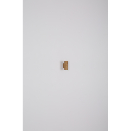 Venkovní svítidlo z nerezavějící oceli, imitace dřeva, čiré sklo, včetně senzoru, IP44, ŠxVxH:70x215x110mm, bez žárovek 2xGU10 35W 230V