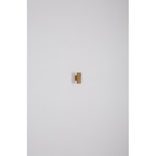 Venkovní svítidlo z nerezavějící oceli, imitace dřeva, čiré sklo, včetně senzoru, IP44, ŠxVxH:70x215x110mm, bez žárovek 2xGU10 35W 230V