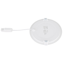 Podhledové svítidlo, bílý plast, bílý PVC kabel, externí ovladač v balení, ø:224mm, V:25mm, výřez ø:210mm, délka přívodního kabelu 200mm, včetně LED 18W 230V, zdroj 1800lm, výstup 1500lm, 4000K