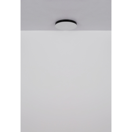 Stropní svítidlo, plast černý, plast bílý, posuvný přepínač, fixace barev, ø:400 mm, V:45mm, včetně LED 36W 230V, zdroj 4700lm, výstup 3400lm, změna barvy světla 3000/4000/6500K