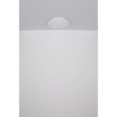 Stropní svítidlo, kov bílý, akryl bílý, ø:495mm, V:90mm, včetně LED 24W 230V, zdroj 2500lm, výstup 2000lm, 3000K