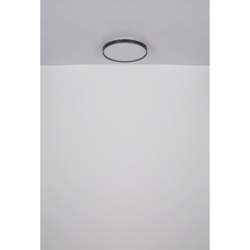 Stropní svítidlo, kov bílý, akryl bílý, plast antracit matný, ø:480mm, V:45mm, včetně LED 24W 230V, zdroj 2500lm, výstup 1400lm, 3000K