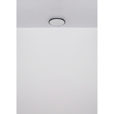 Stropní svítidlo, plast černý, plast bílý, ø:350mm, V55 mm, včetně LED 18W 230V, zdroj 2050lm, výstup 950lm, 3000K