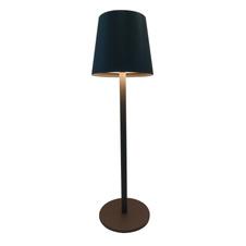 Nabíjecí stolní lampa, kov černý, plast černý a bílý, dotykové zapnutí/vypnutí, plynulá regulace dotykového stmívače, paměť, aku CR18650 1800mAh 3,7V, IP44, ø:106mm H:360mm, V:36cm nebo 24cm, LED 3W 230V, zdroj 300lm, výstup 130lm, 3000K