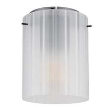 Stropní svítidlo, kov šedý tmavý, satinované sklo s drážkami, ø: 18cm, výška: 23cm, bez žárovek 1xE27, max. 40W 230V