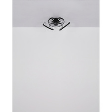 Stropní ventilátor, kov černý mat, akryl bílý, plast transparentní, stmívatelný, několik úrovní nástěnným vypínačem, paměť, časovač, dálkové ovládání, 25m², ø: 560mm V: 210mm, LED 30W 230V, zdroj 400-4000lm, výkon 220-2200lm, CCT3000-6000K