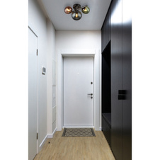 Stropní svítidlo, kov šedý matný, skleněné koule, barvy skla: bronzová, zelená, petrolejová, DxŠxV:28,3x20,8x18,9cm, rozměry skla: 2x10cm, 1x12cm, včetně 3xG9 LED 3,5W 220V, 3000K