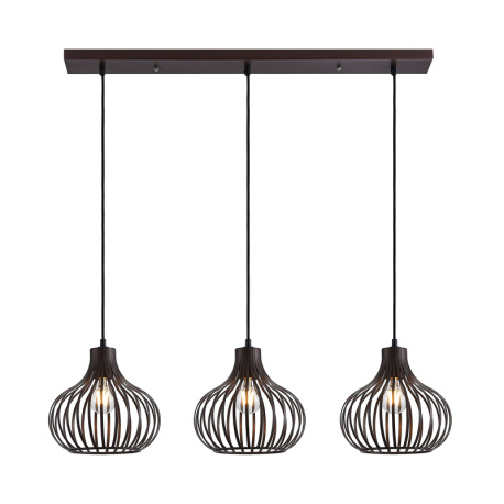 Závěsné svítidlo, kov imitace rzi, ŠxV:105x150cm, bez žárovky 3xE27, max. 40W 230V