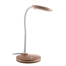 Stolní lampa, plast imitace dřeva, dotykové zapínání/vypínání, krokový vypínač, DxŠxV:180x13x35cm, včetně LED 4W 230V, výstup 300lm, 3000K