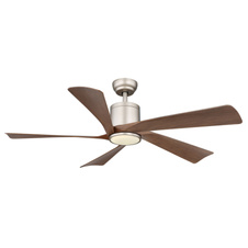 Stropní ventilátor, kov tmavě šedý/světle šedý, plast bílý/imitace dřeva, stmívatelný, více úrovní nástěnným vypínačem, paměť, časovač, dálkové ovládání, 50m², ø: 1320mm V: 480mm, LED 20W 230V, zdroj 1700lm, výkon 1600lm, CCT2700-6500K