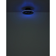Stropní ventilátor, plast černobílý, stmívatelný, více úrovní nástěnným vypínačem, paměť, noční světlo, časovač, dálkové ovládání, 25m², ø: 480mm, V: 200mm, LED 40W+RGB LED 6W 230V, zdroj 3600lm, výkon 2400lm, CCT 2700-6500K