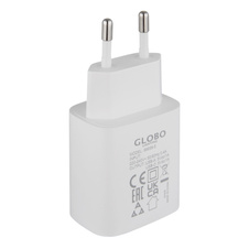 Matný bílý plast, síťová zástrčka 5W 5V DC/1A s výstupem USB A a USB-C, DxŠxV:8x4x2,9cm