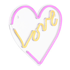 Dekorativní svítidlo, čirý plast, bílý plast, bílý PVC kabel, kolébkový vypínač na kabelu, včetně USB kabelu, DxŠxV: 350x330x16mm, délka kabelu 1800mm, LED 3W 5V