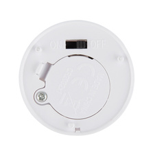 Dekorativní lampa, bílý plast/satén, vypínač, efekt ohně, včetně baterie 1xCR2032 210mAh, sada 16 ks s 10 malými a 6 velkými svíčkami, cca 100 hodin svícení. , ø: 37mm, výška 3,5cm/5,5cm, LED 0,02W 3V, zdroj 4lm, výkon 3lm, 2300K.