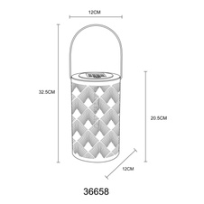 Solární svítidlo, kov černý matný, plast černý, kov zlatý, vypínač, ohnivý efekt, baterie AA 600mAh 1,2V, IP44, svítidlo k zavěšení nebo postavení, ø:12cm, V:32,5cm, včetně 20xLED 0,5W 3V 3000K