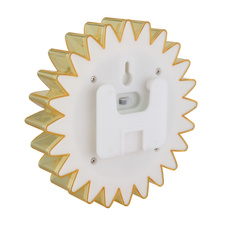 Solární svítidlo, plast černá matná, plast žlutá, vypínač, baterie AA 800mAh 1,2V, IP44, slunečnice se zapichovacím hrotem nebo k zavěšení, ø:13cm, V:29,5cm, včetně 8xLED 0,06W 3V, 3000K