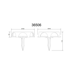 Solární svítidlo, hliník černý matný, plast černý/bílý, vypínač, baterie CR18650 1200mAh 3,7V, IP65, lze zapojit nebo zavěsit, 3 úrovně jasu: 15% 10lm, 75% 40lm, 100% 60lm, ø:14cm, H:3,6cm, výška s hrotem:11,3cm, LED 1,2W 3V 200lm 3000K