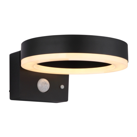 Solární svítidlo, plast černý/bílý, vypínač, baterie CR18650 2200 mAh 3,7V, IP44, 3 nastavení, ŠxV:16x7,5cm, AL:20cm, LED 6W 3,7V, zdroj 600lm, výkon 330lm, 3000K