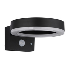 Solární svítidlo, plast černý/bílý, vypínač, baterie CR18650 2200 mAh 3,7V, IP44, 3 nastavení, ŠxV:16x7,5cm, AL:20cm, LED 6W 3,7V, zdroj 600lm, výkon 330lm, 3000K