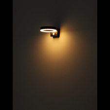 Solární svítidlo, plast černý/bílý, vypínač, baterie CR18650 2200 mAh 3,7V, IP44, 3 nastavení, ŠxV:16x7,5cm, AL:20cm, LED 6W 3,7V, zdroj 600lm, výkon 330lm, 3000K