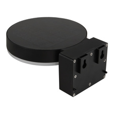 Solární svítidlo, plast černý/bílý, vypínač, baterie CR18650 2200 mAh 3,7V, IP44, 3 nastavení, ŠxV:16x7,5cm, AL:20cm, LED 6W 3,7V, zdroj 600lm, výkon 330lm, 3000K