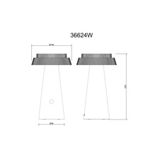 Solární svítidlo, plastové bílé, černé, dotykový stmívač, paměť, bez adaptéru a kabelu USB, baterie. CR18650 1800mAh 3,7V, IP54, USB-C nabíjení cca 4h / solární cca 22h, ø:14cm V:23cm, LED 4W 3,7V, zdroj 30-400lm, výkon 50-200lm, CCT 1800/2700/3000K.