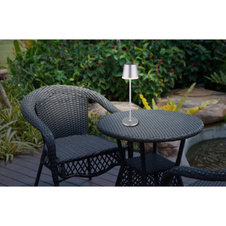 Solární svítidlo, kov/plast stříbrná metalíza, saténový plast, posuvný vypínač, baterie CR18650 1200mAh 3,7V, IP44, lze použít s 1 nebo 2 sloupy, 2 možné montážní výšky 41cm/26cm, ø:11cm V:41cm, včetně 10xLED 0,06W 3V 3000K