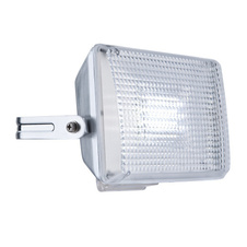 Reflektor hliník stříbrný, čirý plast, IP44, DxŠxV:237x130x140, 1xLED 12W 28,6V, 959lm, 6500K