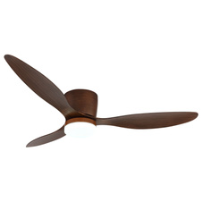 Stropní ventilátor, kov/plast, imitace dřeva, stmívatelný, více rychlostí nástěnným vypínačem, paměť, časovač, dálkové ovládání, 2 směry otáčení, ø: 1315mm, V: 226mm, LED 20W 230V, zdroj 2460 lm, výkon 1450 lm, CCT 2700-6500K