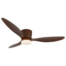 Stropní ventilátor, kov/plast, imitace dřeva, stmívatelný, více rychlostí nástěnným vypínačem, paměť, časovač, dálkové ovládání, 2 směry otáčení, ø: 1315mm, V: 226mm, LED 20W 230V, zdroj 2460 lm, výkon 1450 lm, CCT 2700-6500K